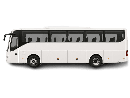 Coach bus for large groups